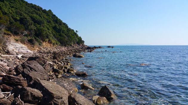 De rostachtige kust van Maremma National Park!