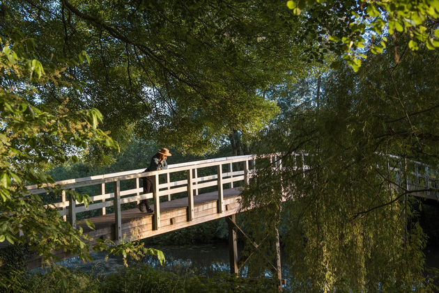 Een van de bruggen over de Mark