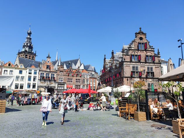 Het centrum van Nijmegen staat vol met mooie oude panden met trapgevels