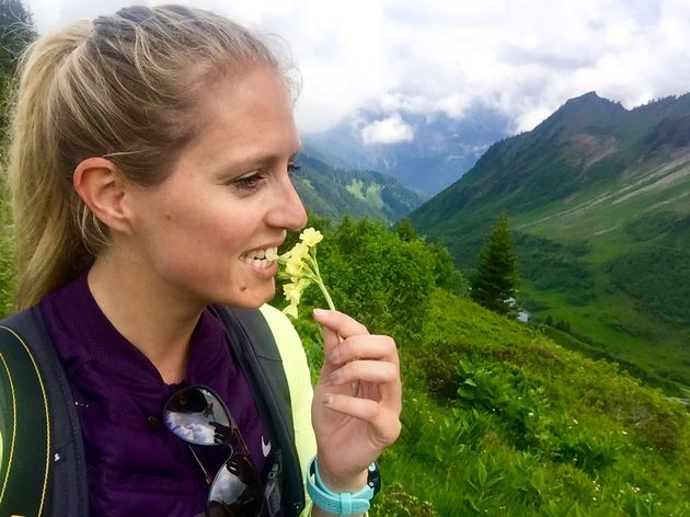 Bloemetjes snacken