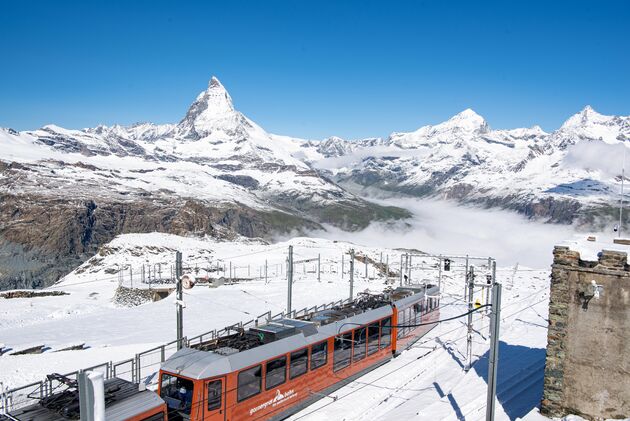 Neem de Gornergratbahn omhoog voor waanzinnig uitzicht op de Matterhorn