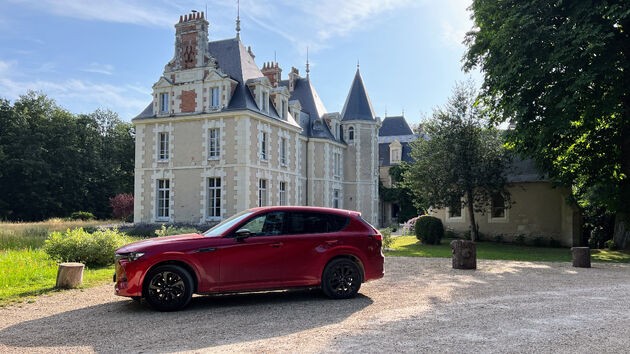 Onze Mazda CX-60 PHEV tijdens de roadtrip door de Loire