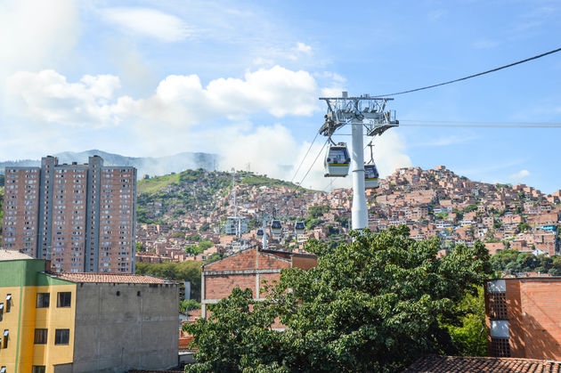Neem de kabelbaan in Medellin voor uitzicht over de stad