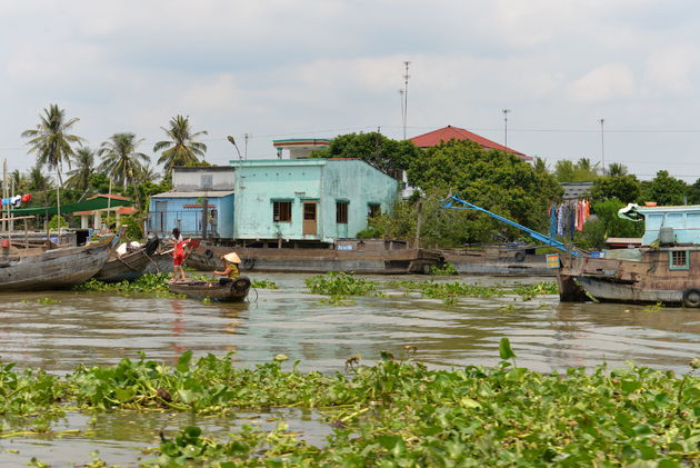 Het leven op en rondom de Mekong rivier