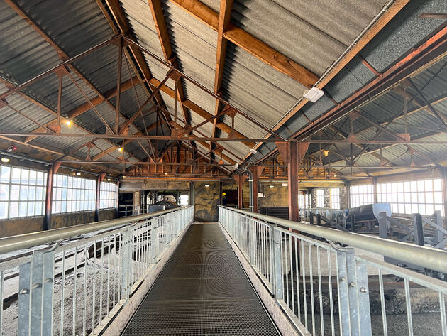 Het museum en tevens werkplaats boven de grond