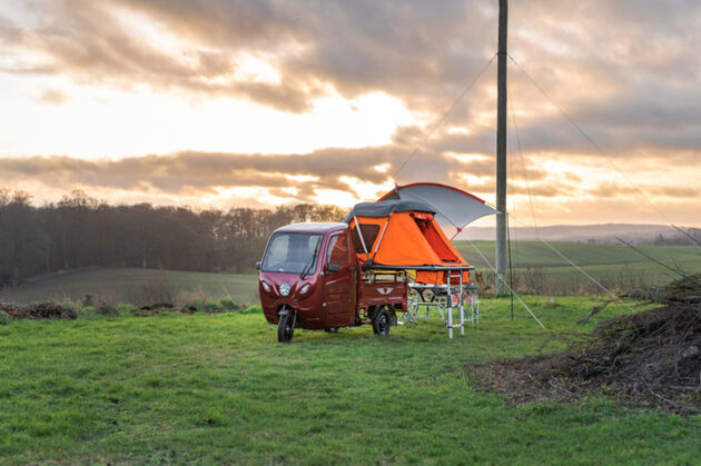 Zie jij jezelf al met deze elektrische mini-camper op reis gaan?