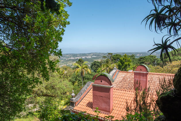 Uitkijken over de heuvels rondom Sintra
