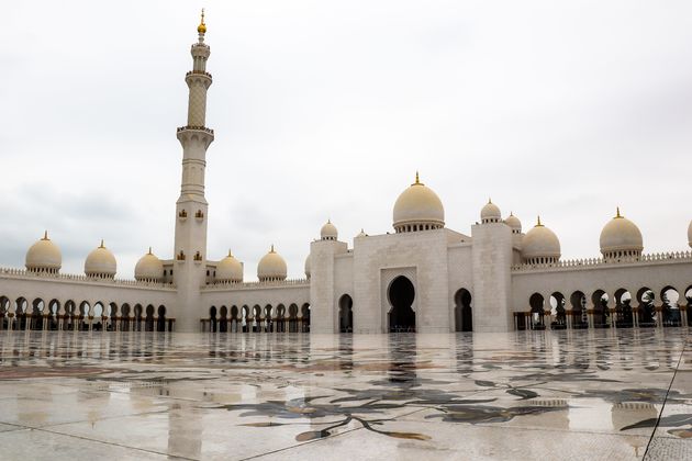 De grote moskee van Abu Dhabi