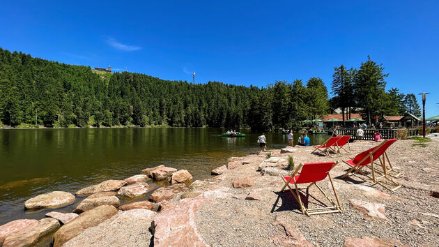 De Mummelsee bij Seebach, populair plekje in het Zwarte Woud