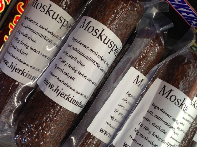 Must try in Noorwegen: muskusossenworst