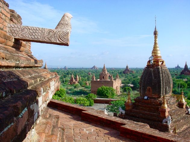 Duizenden tempels in de omgeving van Bagan