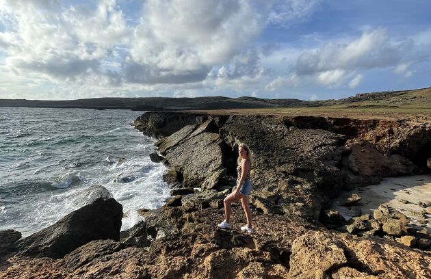 <em>Een bijzonder mooie omgeving bij de restanten van de Natural Bridge op Aruba<\/em>