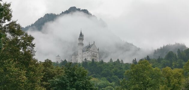 Neuschwanstein in de mist
