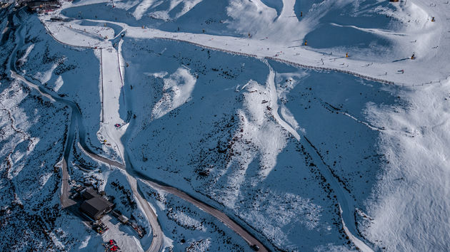 Zo mooi zie je dit skigebied alleen met een drone