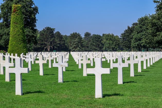 Langs de kust van Omaha beach vind je het graf van de Amerikaanse soldaten uit de oorlog