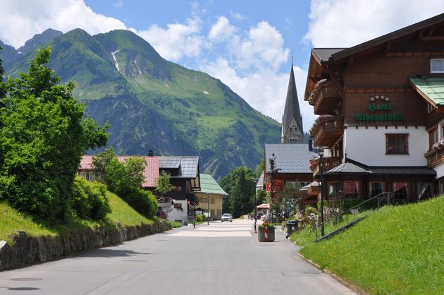 Mittelberg, een dorpje in het Kleinwalsertal