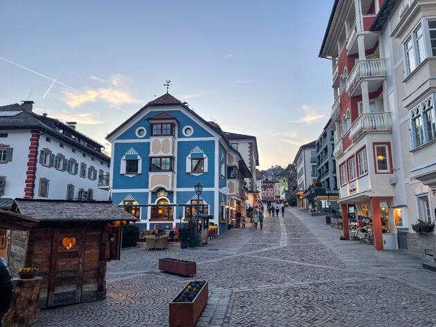 Wandel door Ortisei, een beeldschoon dorpje