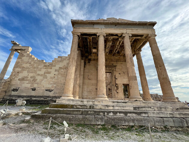 Aan de voet van het Parthenon: zo dichtbij kun je dus komen