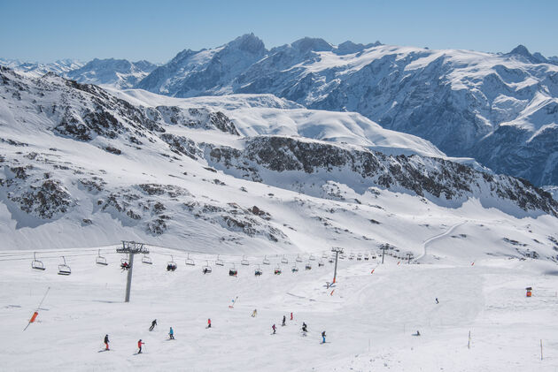 Skigebied Alpe d`Huez - Grand Domaine heeft maar liefst 250 kilometer aan pistes