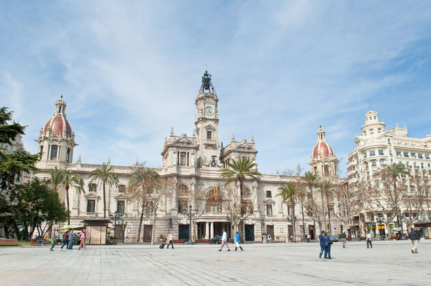 Het imposante stadhuis van Valencia