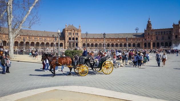 Plaza de Espa\u00f1a is het mooiste plein van Sevilla