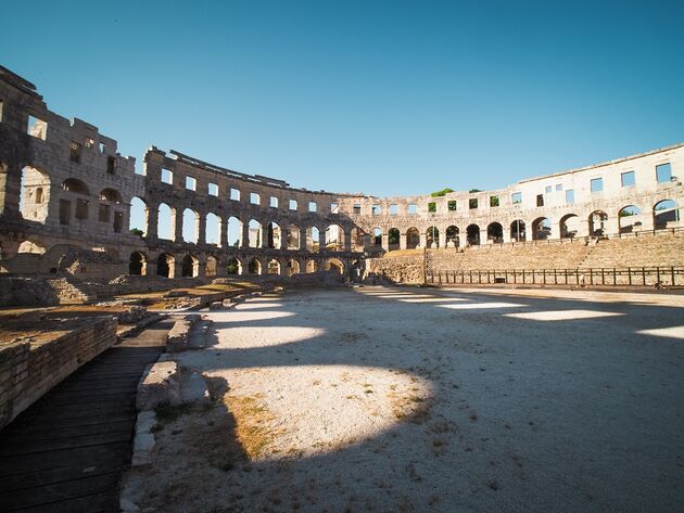 Het best bewaarde amfitheater ter wereld staat in Pula