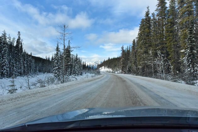 Zo mooi is het om in de winter te rijden in Canada