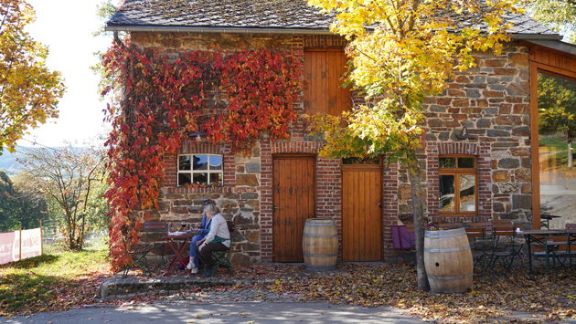 In de herfst de mooiste plek om een biertje te drinken