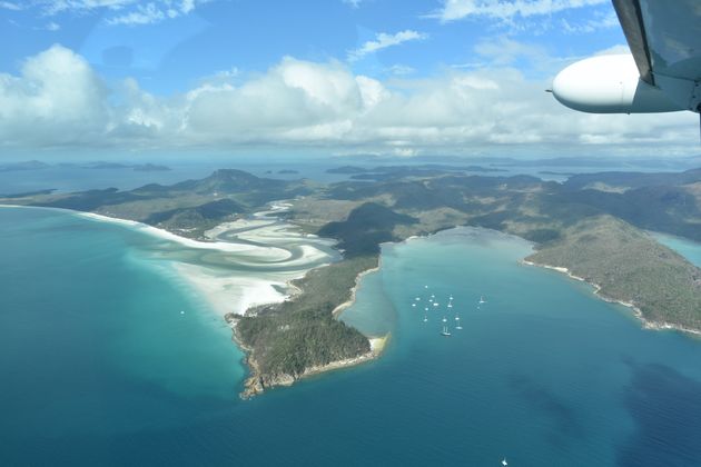 Whitehaven Beach gezien vanuit de lucht