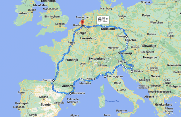 De perfecte route voor een roadtrip door Europa