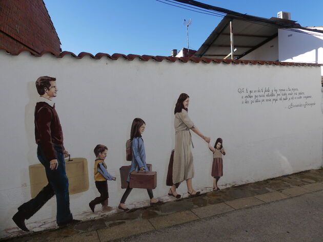 <em>Mooie street art in Romangordo.<\/em>