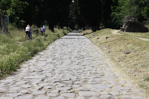 Delen van de Via Appia liggen er al meer dan 2300 jaar!