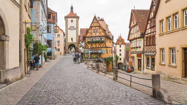 Het oude centrum van Rothenburg ob der Tauber is prachtig