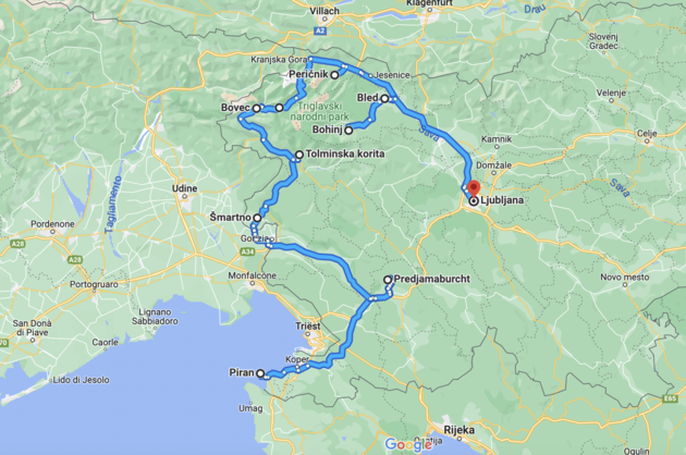 415 kilometer langs de mooiste plekken van Sloveni\u00eb