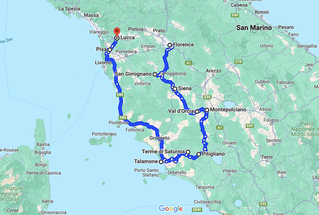 De mooiste route voor een roadtrip door Toscane