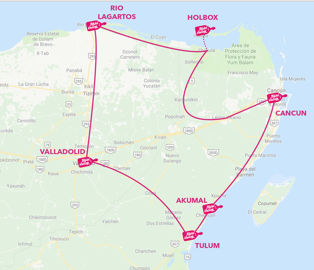 Dit is de ideale route voor een roadtrip door Yucut\u00e1n in Mexico