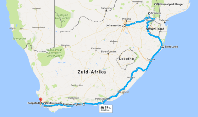 De perfecte route voor een rondreis door Zuid-Afrika