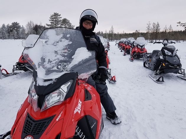 Tijd voor actie: sneeuwscooteren in Lapland
