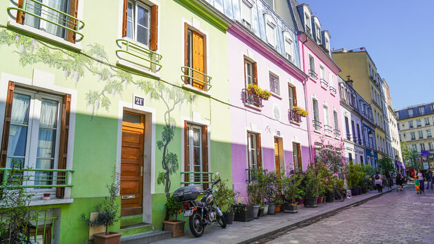 Rue Cremieux is het meest kleurrijke straatje van Parijs