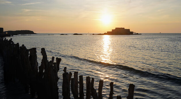 Zonsondergang in Saint-Malo