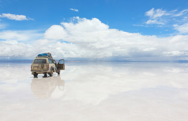 De indrukwekkende zoutvlakte Salar de UyuniFoto: dmitriy_rnd - Fotolia