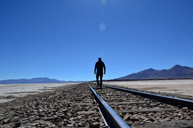 Wat een rust en ruimte rondom dit spoor!