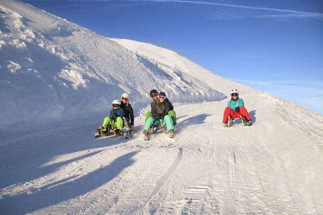 Doe de langste rodelbaan ter wereld in de Wildkogel-Arena