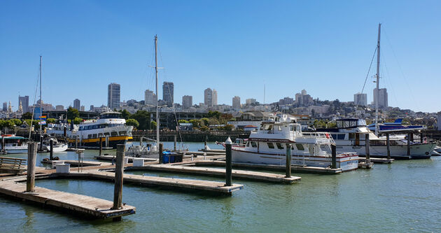 Uitzicht op de SF skyline