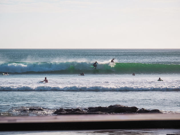Playa Maderas is de perfecte plek om te (leren) surfen...