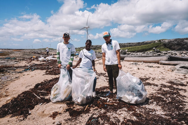 Er worden allerlei soorten plastic gevonden