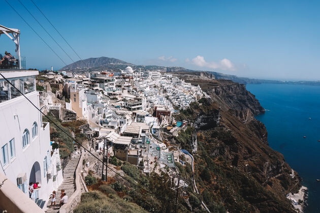 Waanzinnig uitzicht over Santorini