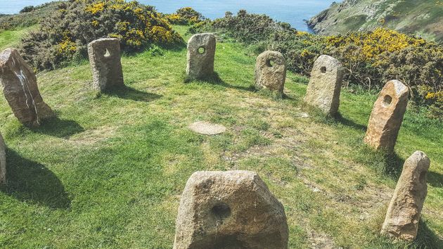 Een soort stonehenge maar dan op eiland Sark