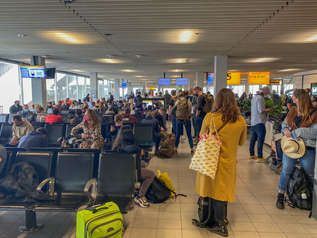 Wachten bij de gate in corona-tijden