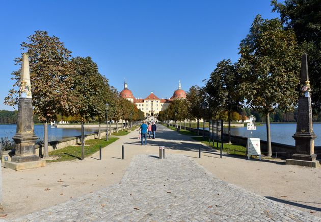 Schloss Moritzburg ligt op een half uurtje van Dresden